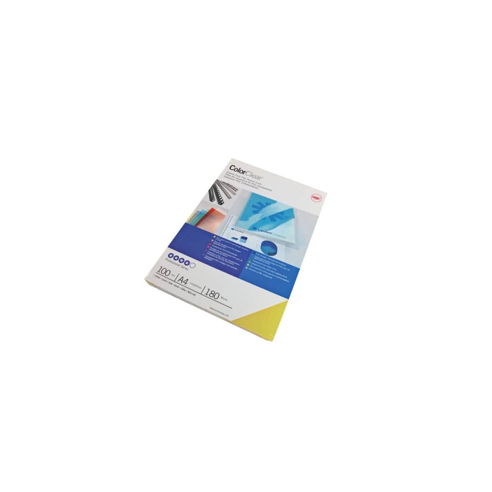 Copertine per rilegatura GBC ColorClean in pvc A4 blu conf da 100 copertine - CE011820E