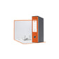Registratore con custodia Esselte G55 Eurofile protocollo dorso 8 cm cartone rivestito in PP arancione - 390755200