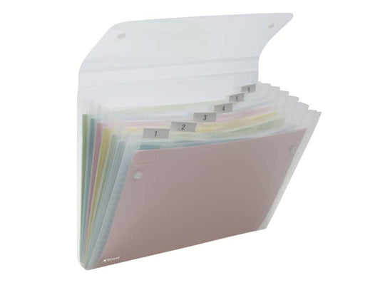 Archiviatore a soffietto Rexel Ice 6 tasche A4 trasparente 2102033