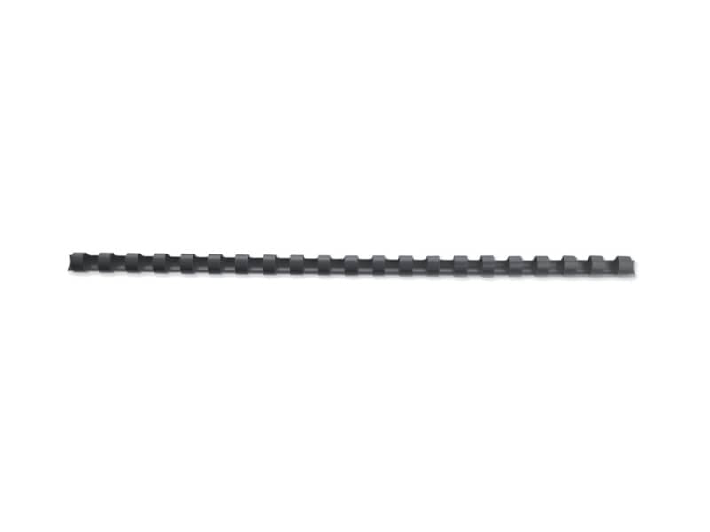 Dorsi plastici a 21 anelli GBC CombBind 8 mm A4 nero - fino a 45 fogli conf da 100 dorsi - 4028174