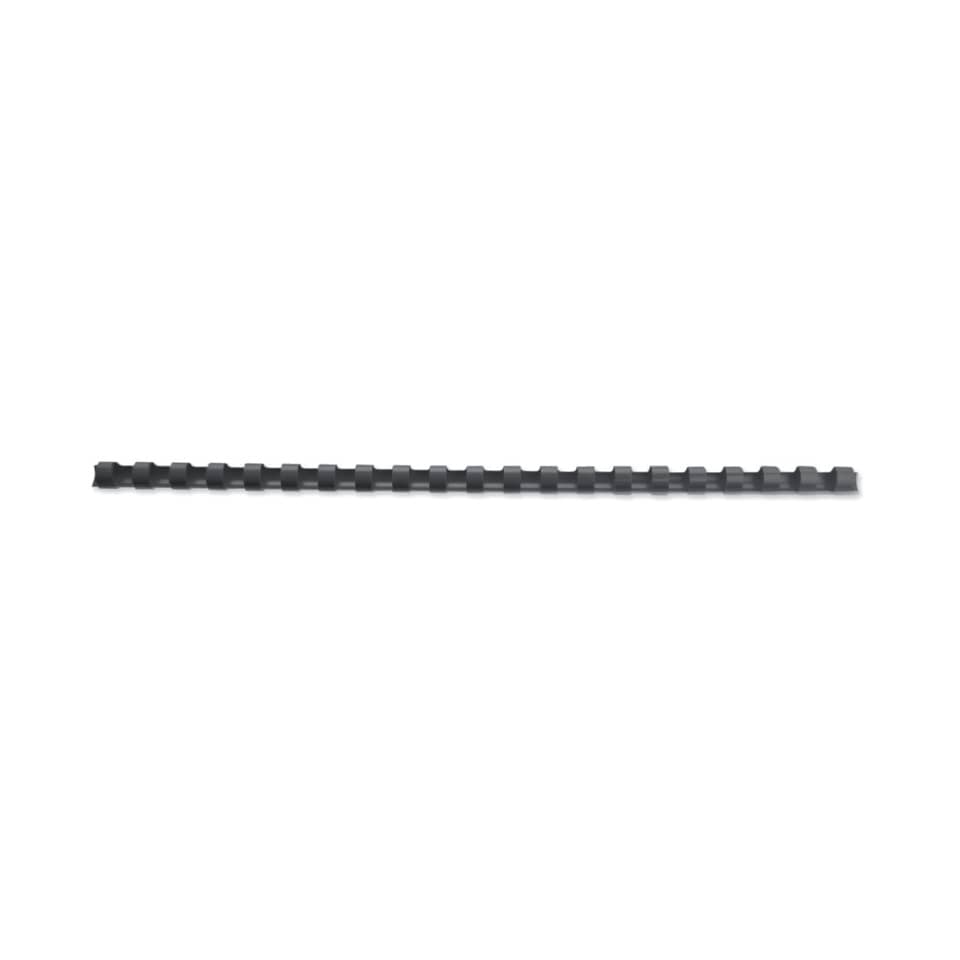 Dorsi plastici a 21 anelli GBC CombBind 8 mm A4 nero - fino a 45 fogli conf da 100 dorsi - 4028174