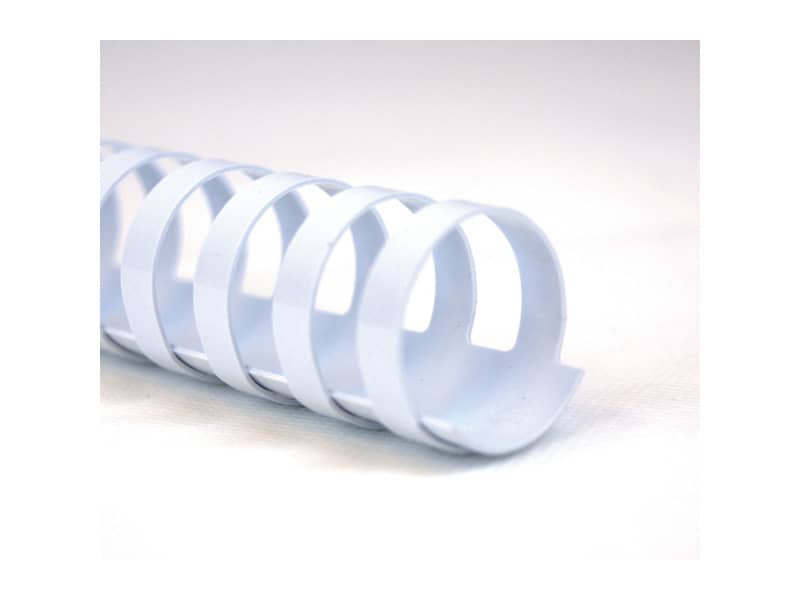 Dorsi plastici a 21 anelli GBC CombBind 14 mm A4 bianco -  fino a 125 fogli conf da 100 dorsi - 4028198