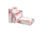 Scatola archivio Esselte SPEEDBOX dorso 8 cm bianco/rosso 8x25x35 cm - apertura ampia - 623910