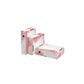 Scatola archivio Esselte SPEEDBOX dorso 8 cm bianco/rosso 8x25x35 cm - apertura ampia - 623910