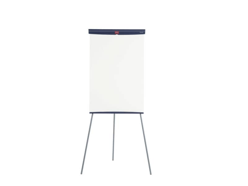 Portablocco in acciaio magnetico a treppiede Nobo Basic bianco 68x184 cm - 1905243