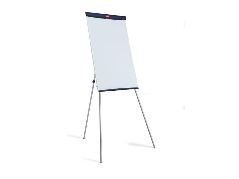 Portablocco in acciaio magnetico a treppiede Nobo Basic bianco 68x184 cm - 1905243