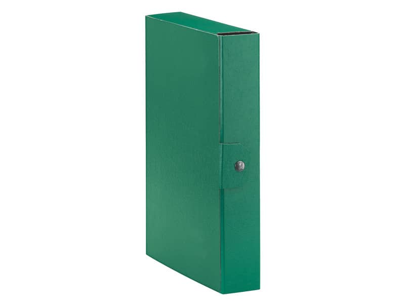 Cartelle portaprogetti Esselte C26 EUROBOX dorso 6 cm presspan biverniciato verde - 390326180