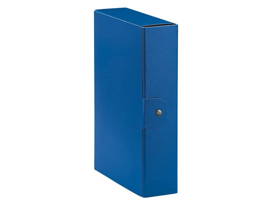 Cartelle portaprogetti Esselte C28 EUROBOX dorso 8 cm presspan biverniciato blu - 390328050