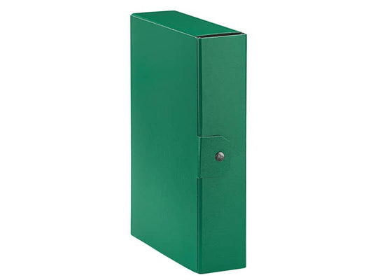 Cartelle portaprogetti Esselte C28 EUROBOX dorso 8 cm presspan biverniciato verde - 390328180