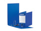Registratore con custodia Esselte G81 OXFORD memorandum 29,5x19cm - dorso 8 cm blu - 390781050