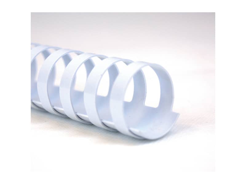 Dorsi plastici a 21 anelli GBC CombBind 38 mm A4 bianco  - fino a 330 fogli conf da 50 dorsi - 4028205