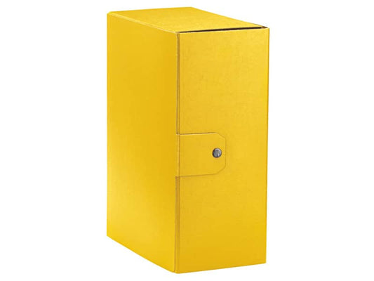 Cartella portaprogetti Esselte C35 EUROBOX 25x35 cm - dorso 15 cm presspan biverniciato giallo - 390335090