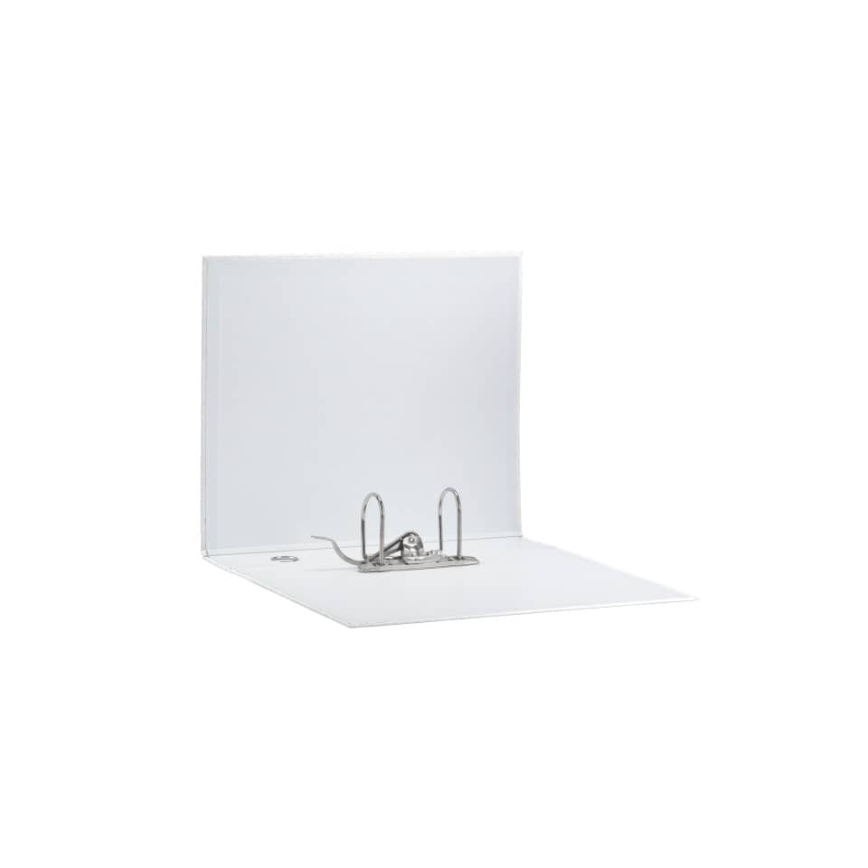 Registratore con custodia Esselte G55 Eurofile protocollo dorso 8 cm cartone rivestito in PP  bianco vivida 390755040