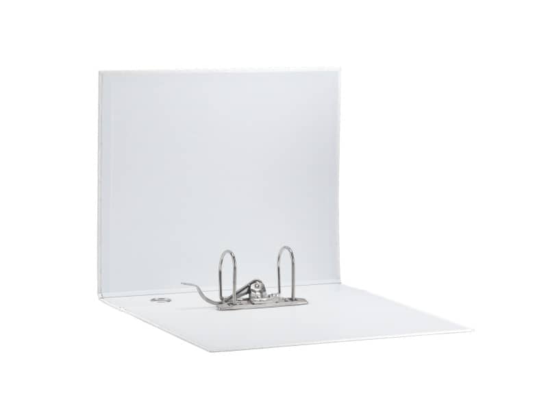 Registratore con custodia Esselte G55 Eurofile protocollo dorso 8 cm cartone rivestito in PP  bianco vivida 390755040