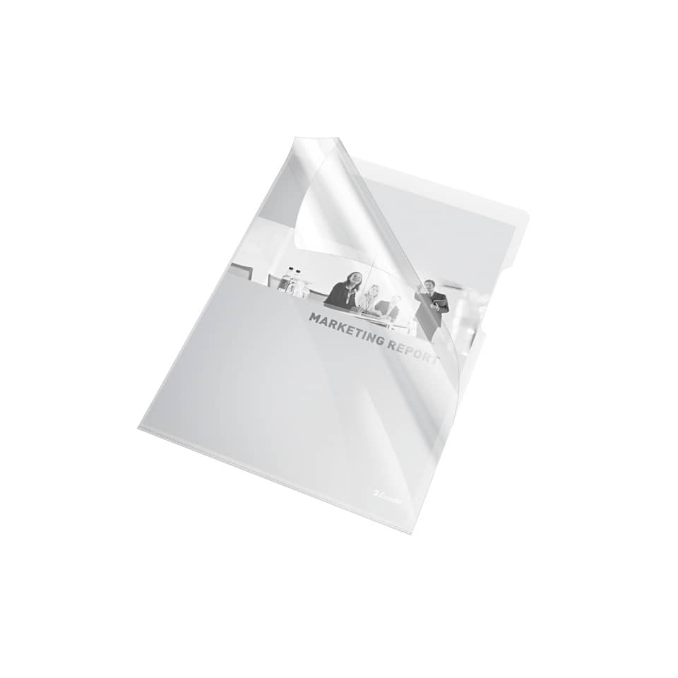 Buste a L non perforate Esselte Cristal trasparente 150 µm A4 lucido conf.25 - 55430