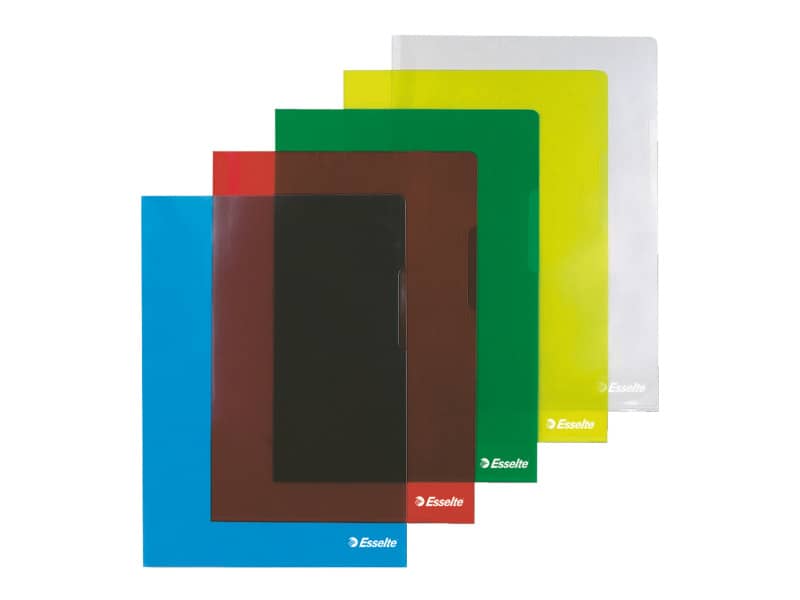 Buste a L non perforate Esselte Cristal trasparente 150 µm A4 lucido conf.25 - 55430