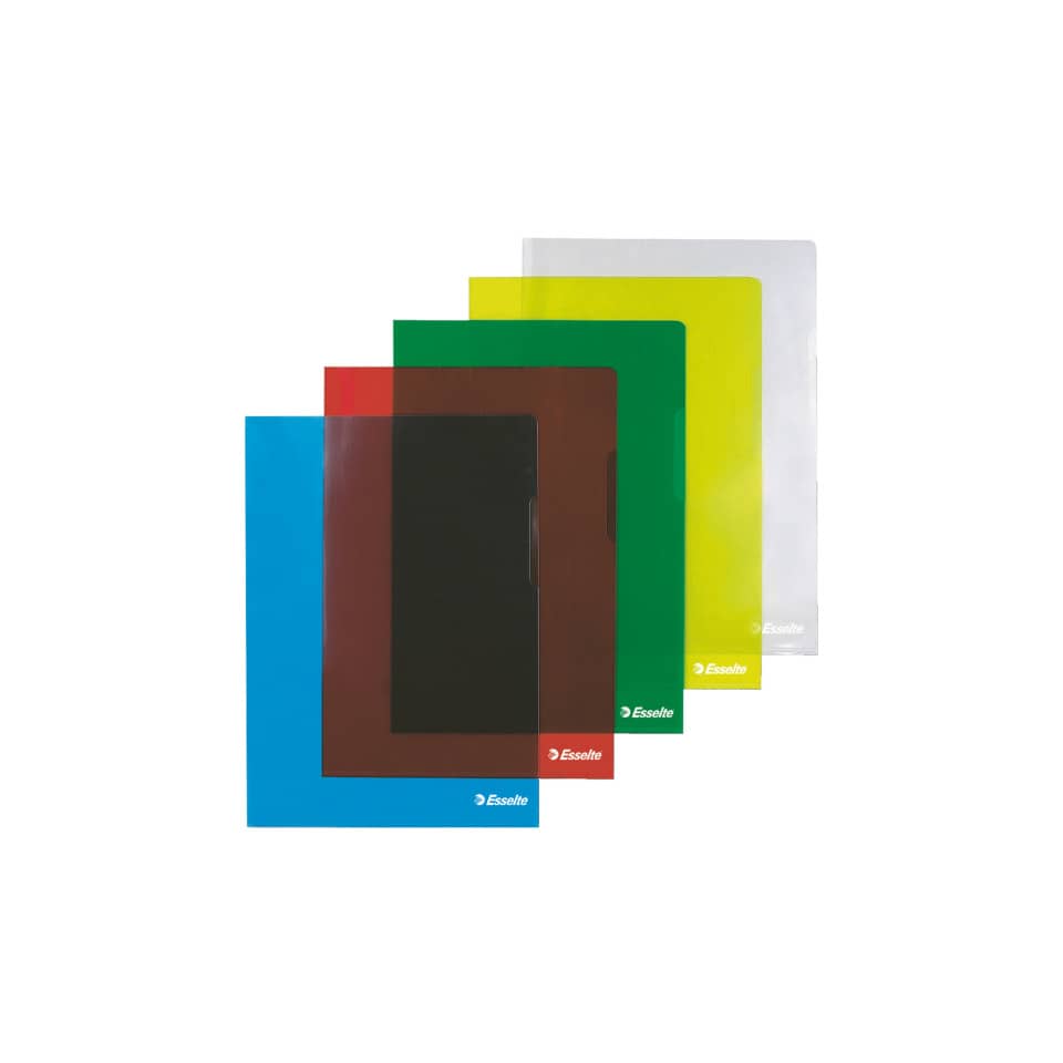 Buste a L non perforate Esselte Cristal trasparente 150 µm A4 lucido conf.25 - 55430