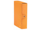 Scatola portaprogetti Leitz WOW in cartone - dorso 8 cm - formato 25x35 cm arancione metallizzato - 39670044