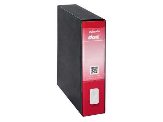 Registratore a leva DOX9 formato speciale 35,5x31,7 cm - dorso 8 cm trattata antimpronta rosso - 000212B1