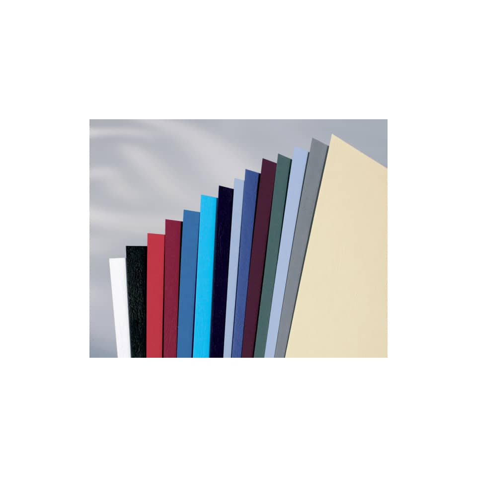 Copertine per rilegatura GBC Leathergrain cartoncino goffr. A4 blu scuro conf da 100 copertine - CE040029