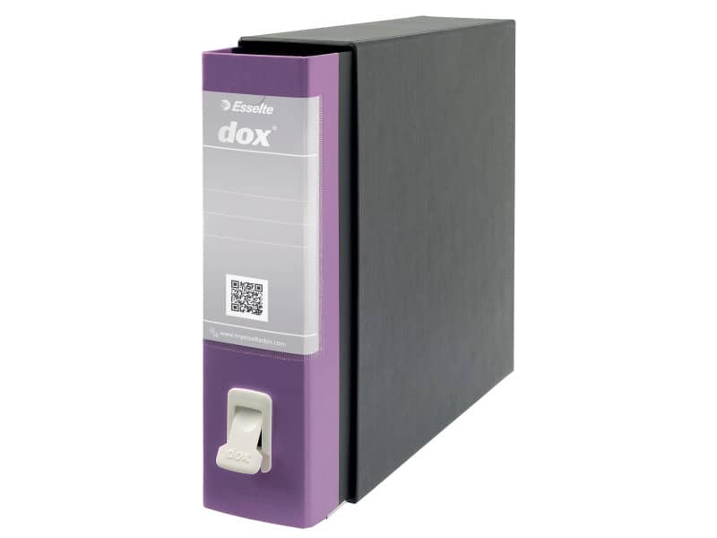 Registratore a leva DOX2 Protocollo S. Francisco 28,5x35 cm - dorso 8 cm lilla - D15229