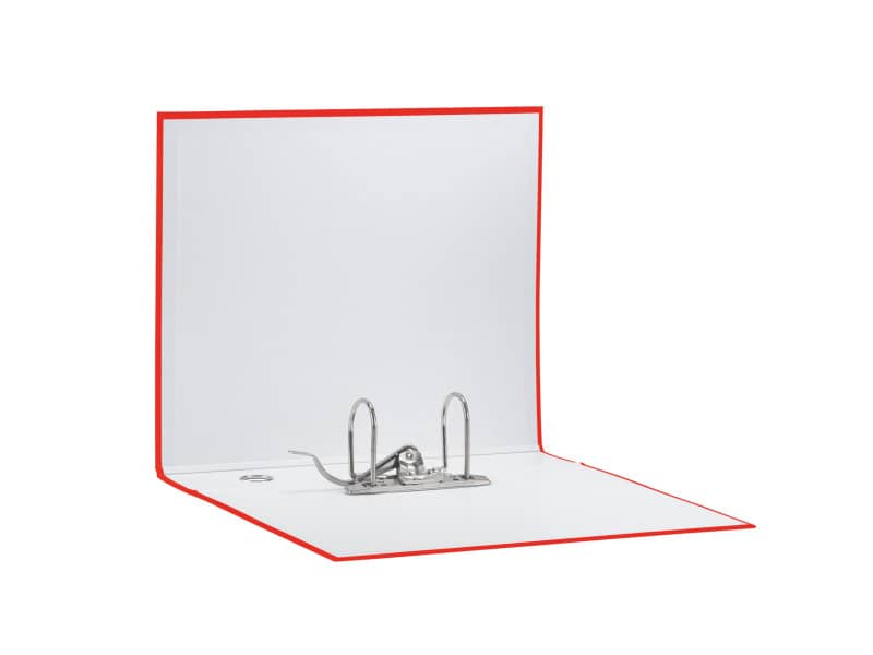 Registratore con custodia Esselte G55 Eurofile protocollo dorso 8 cm cartone rivestito in PP rosso - 390755160