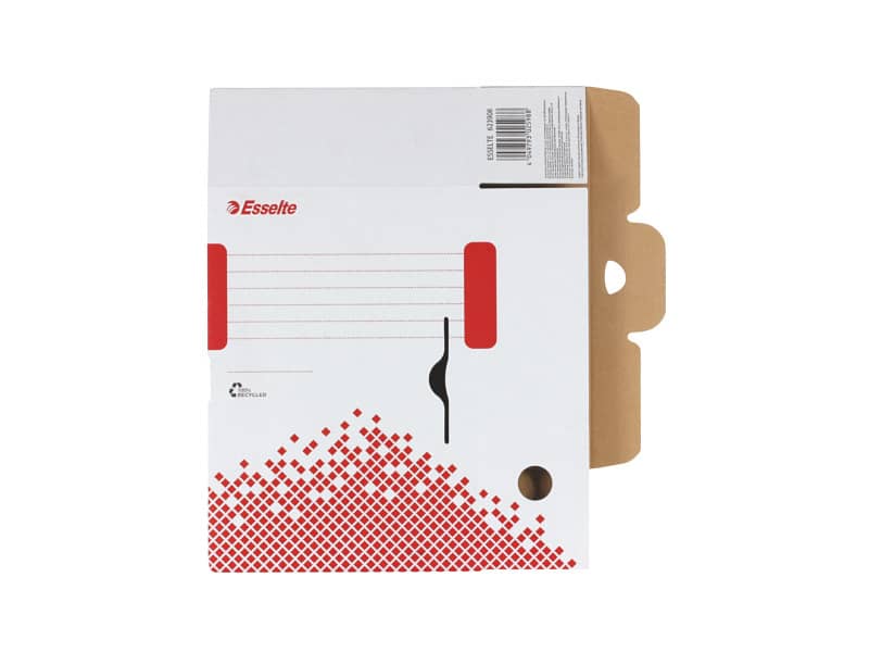 Scatola archivio Esselte SPEEDBOX dorso 10 cm bianco/rosso 10x25x35 cm 623908