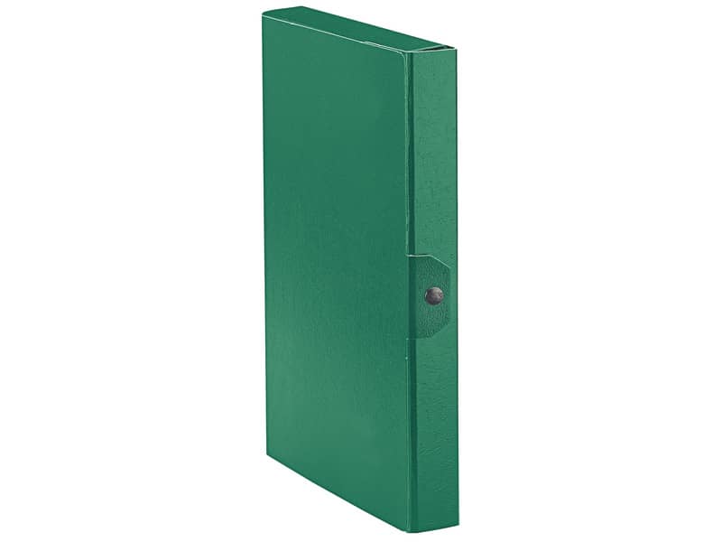 Cartelle portaprogetti Esselte C24 EUROBOX dorso 4 cm presspan biverniciato verde - 390324180