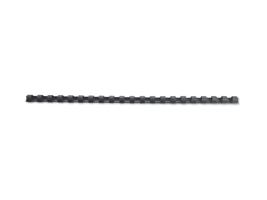 Dorsi plastici a 21 anelli GBC CombBind 6 mm A4 nero - fino a 25 fogli conf da 100 dorsi - 4028173