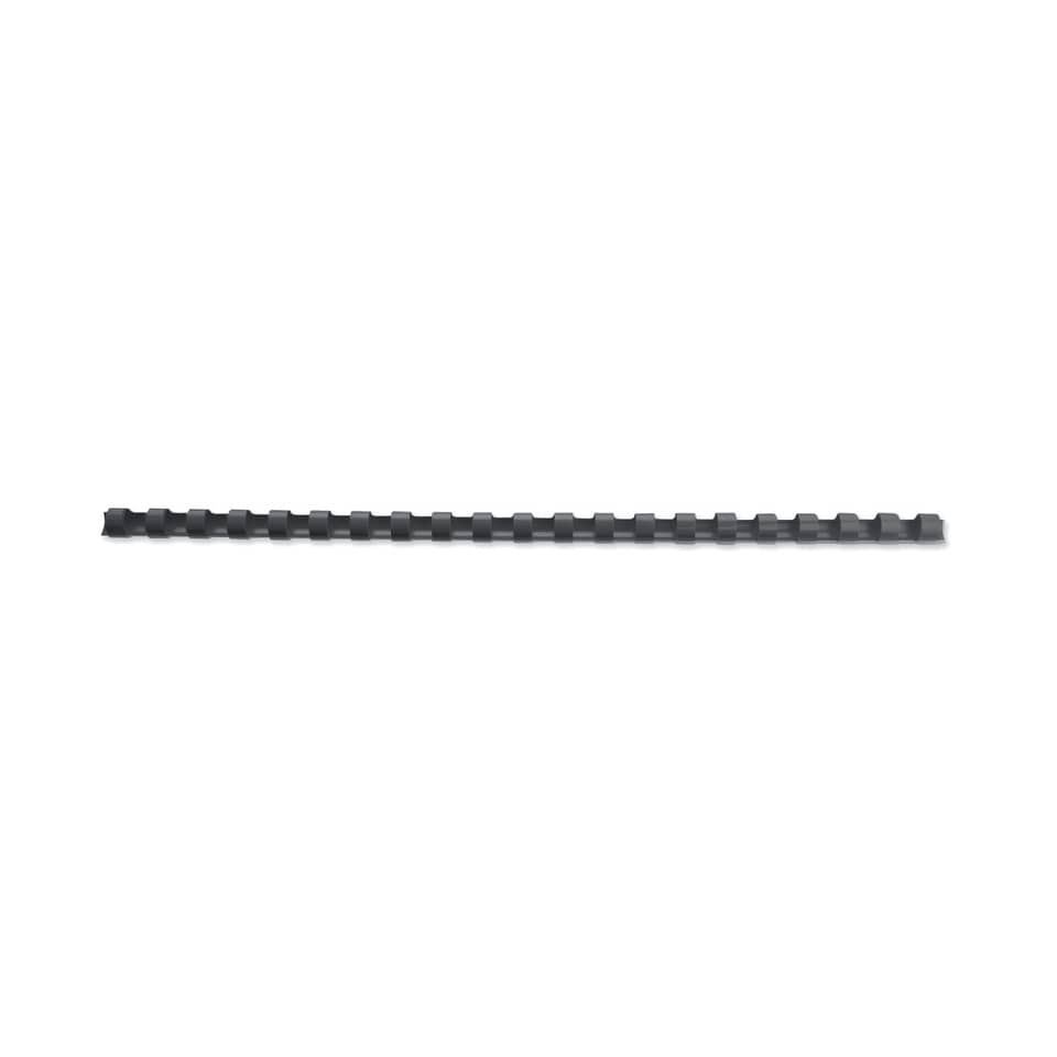 Dorsi plastici a 21 anelli GBC CombBind 6 mm A4 nero - fino a 25 fogli conf da 100 dorsi - 4028173