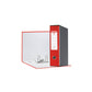 Registratore con custodia Esselte G55 Eurofile protocollo dorso 8 cm cartone rivestito in PP rosso - 390755160