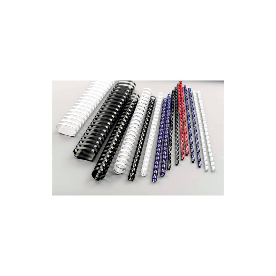 Dorsi plastici a 21 anelli GBC CombBind 22 mm A4 nero - fino a 195 fogli conf da 100 dorsi - 4028602