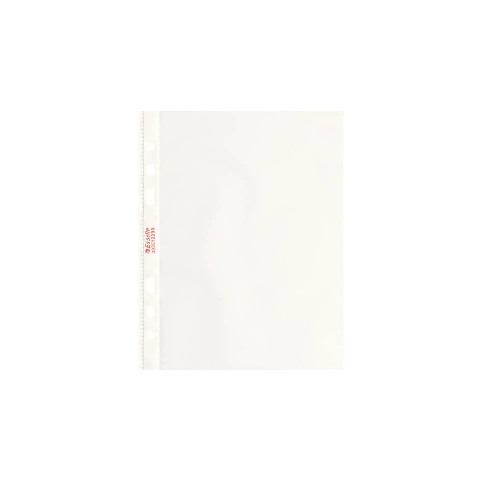 Buste a perforazione universale goffrate Esselte OFFICE 15x21 cm trasparente antiriflesso  conf.25 - 395612200