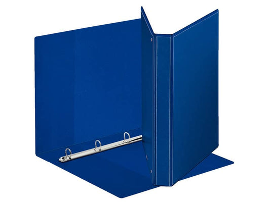 Raccoglitore personalizzabile Esselte Display a 4 anelli tondi 25mm PP eco-comp. blu formato Maxi - 394752500