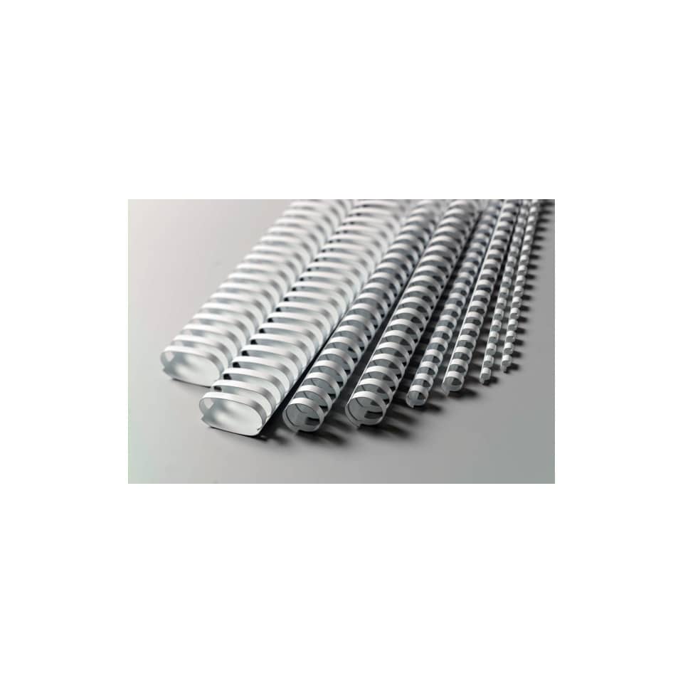 Dorsi plastici a 21 anelli GBC CombBind 8 mm A4 bianco - fino a 45 fogli conf da 100 dorsi - 4028194