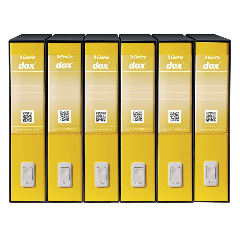 Registratore a leva DOX2 Protocollo 28,5x35 cm - dorso 8 cm rosso D26211