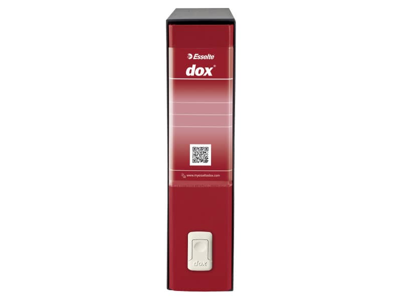 Registratore a leva DOX2 Protocollo 28,5x35 cm - dorso 8 cm rosso D26211