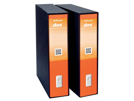 Registratore a leva DOX2 Protocollo 28,5x35 cm - dorso 8 cm arancione arancione - D26202