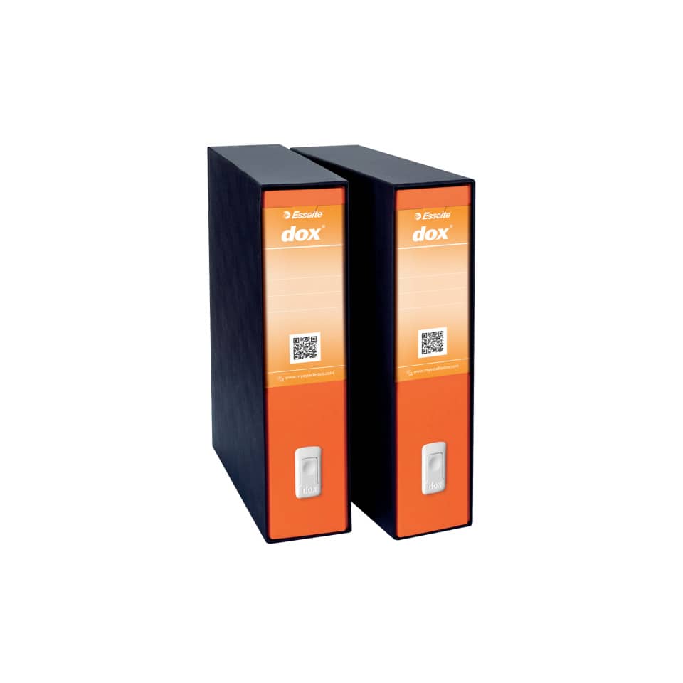 Registratore a leva DOX2 Protocollo 28,5x35 cm - dorso 8 cm arancione arancione - D26202