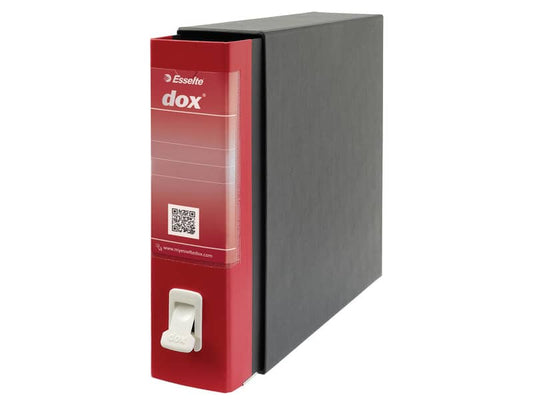 Registratore a leva DOX2 Protocollo 28,5x35 cm - dorso 8 cm rosso D26211