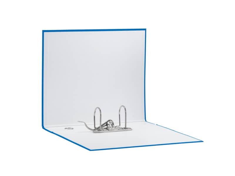 Registratore con custodia Esselte G55 Eurofile protocollo dorso 8 cm cartone rivestito in PP blu vivida - 390755910