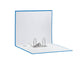 Registratore con custodia Esselte G55 Eurofile protocollo dorso 8 cm cartone rivestito in PP blu vivida - 390755910