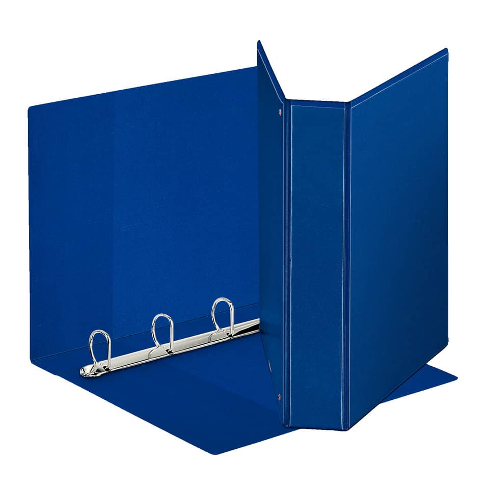 Raccoglitore personalizzabile Esselte Display a 4 anelli a D 50mm PP eco-comp. blu formato Maxi - 394754500