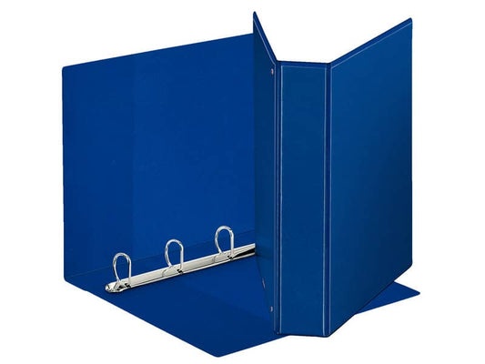 Raccoglitore personalizzabile Esselte Display a 4 anelli a D 50mm PP eco-comp. blu formato Maxi - 394754500