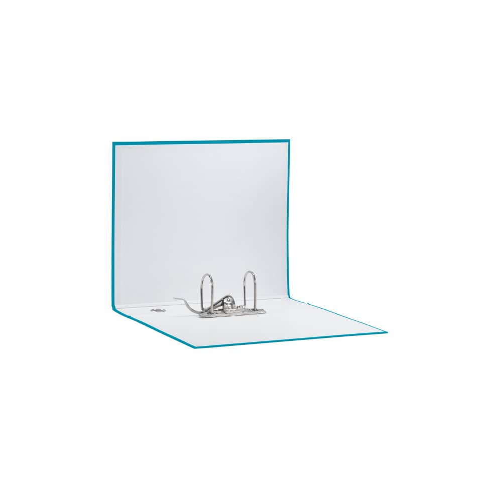 Registratore con custodia Esselte G55 Eurofile protocollo dorso 8 cm cartone rivestito in PP turchese - 390755800
