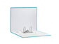 Registratore con custodia Esselte G55 Eurofile protocollo dorso 8 cm cartone rivestito in PP turchese - 390755800
