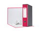 Registratore con custodia Esselte G55 Eurofile protocollo dorso 8 cm cartone rivestito in PP fucsia - 390755900