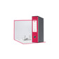 Registratore con custodia Esselte G55 Eurofile protocollo dorso 8 cm cartone rivestito in PP fucsia - 390755900