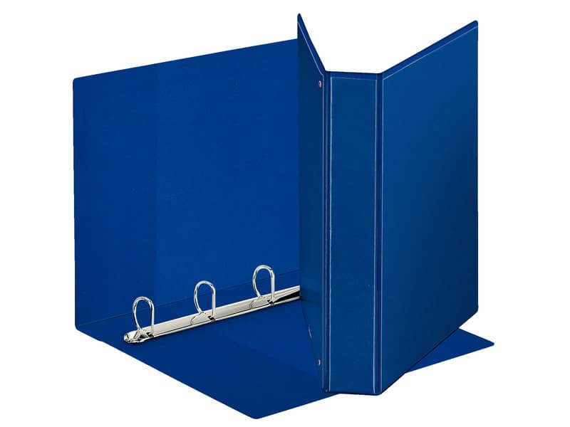 Raccoglitore personalizzabile Esselte Display a 4 anelli a D 40mm PP dorso 6 cm blu - 394753500