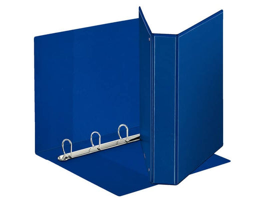 Raccoglitore personalizzabile Esselte Display a 4 anelli a D 40mm PP dorso 6 cm blu - 394753500